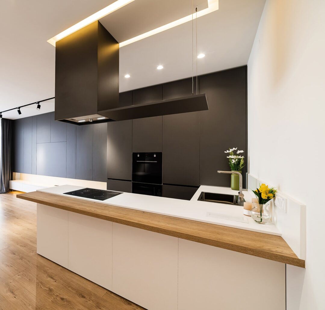 Modern kitchen installation